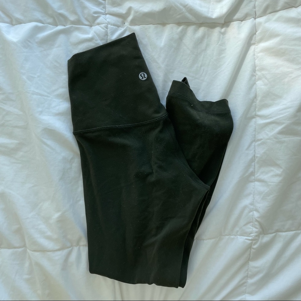 Green Lululemon align leggings